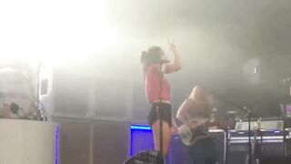 Charli XCX simulating sexual acts - On Stage