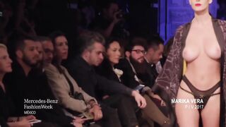 Alejandra Guilmant Big tits Topless in Mexico Fashion Week 2016 - On Stage