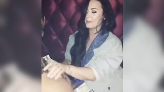 On Stage: Demi Lovato in the undress club