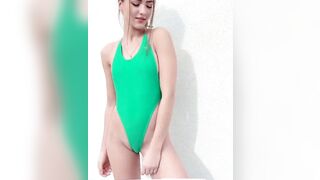 Green one piece - Swimsuits, Bodysuits and Leotards