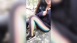 Taking off the top during a hike! - Fucking/Nudity Outdoors