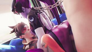 Tracer and Widow Chained Up - Overwatch