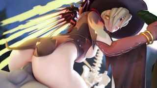 Witch Mercy fucked, - Overwatch