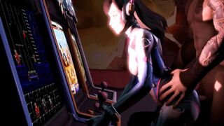 DVA multi-tasking in the Arcade. - Overwatch