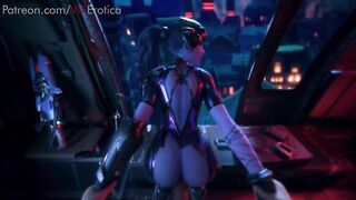 Overwatch: Widowmaker receives Anal during a mission