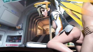 Mercy on the ship - Overwatch