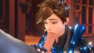 Tracer blowjob, - Overwatch