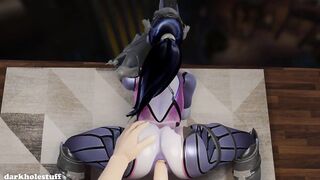 Overwatch: Widowmaker ass sex during the time that sniping