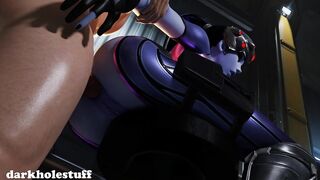 widowmaker takes anal on barstool