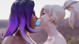 Sombra and Mercy sharing - Overwatch