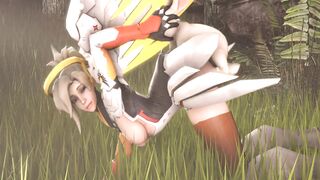 Mercy fucked by a Bunny - Overwatch