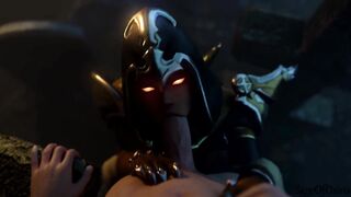 Overwatch: Demon Hunter Sombra Oral sex