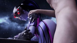 Widow pounded in the night - Overwatch