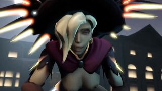 Witch Mercy PoV, audio and behind angle in comments - Overwatch