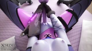 Overwatch: Widowmaker solo with a large sextoy