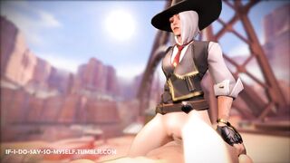 Overwatch: Ashe riding cowgirl