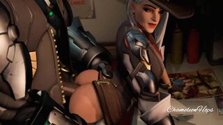 Ashe getting dicked by BOB - Overwatch