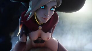 Overwatch: Witch Lenience Cowgirl POV