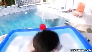 Hat Butt Oriental Gals: Thick Oriental with a Large Ass receives Fucked by a Giant Cock
