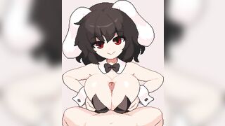 Anime Tittyfucking: A very smug bunny gal