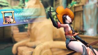Paladins: You won't watch this Evie upskirt in her top play anymore. She now crosses her legs sooner