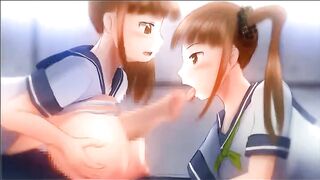 Anime Tittyfucking: Paizuri & oral sex