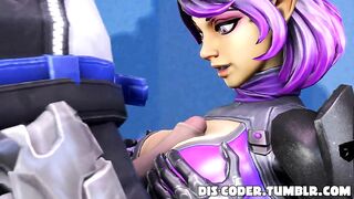 Fuck it im to horny and hard so heres one skye tittyfuck - Paladins