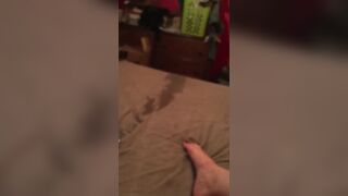 Pee: you/ladyredbush6 soaks her daybed pt. 1