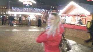 pissing at the Christmas market