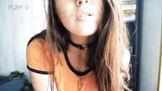 Hot Brunette In Glasses VHS Style - Perfect
