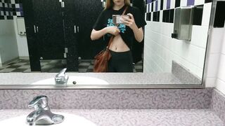 Flashing in the theater bathroom ?? - Petite Gone Wild