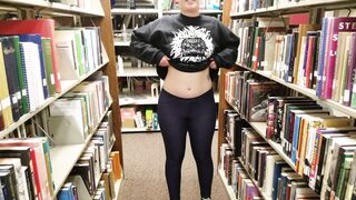 flashing in the library