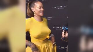 Piercings Bulging Through Clothes: Rihanna!