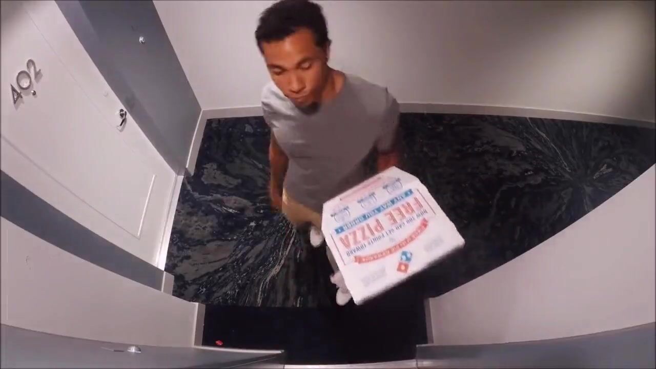 Pizza Dare Vitaly S Topless Pizza Delivery Prank Porn Gif Video