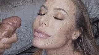 Nicole Aniston facial ejaculation