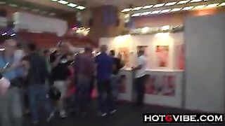 Mad Sexy Gal Squirting In A Public Bath