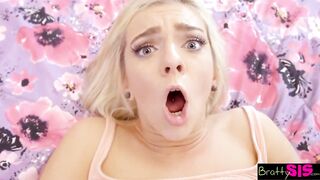 Sexy sister receives piddled after getting creampied by brother