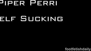 Pornstar Feet: Piper Perri sucks her own toes